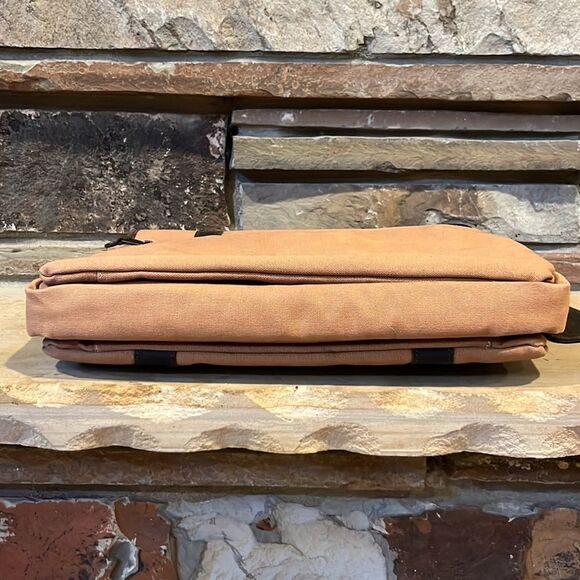 Auburn University Canyon Outback Canvas and Leather Messenger Laptop Bag - Picture 6 of 10